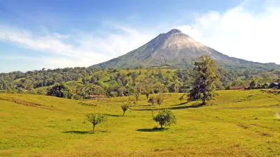 View of a volcano in Costa Rica