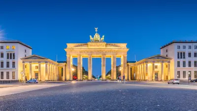 View of the Brandenburg Gate in Berlin