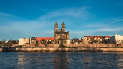 View of Magdeburg city center
