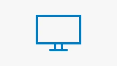 Stilisierte Darstellung eines Bildschirms