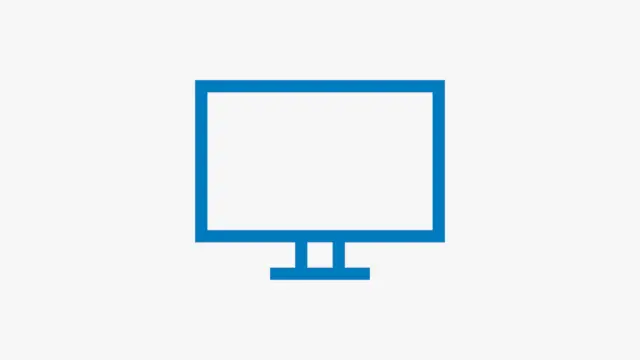 Stilisierte Darstellung eines Bildschirms