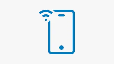 Stilisierte Darstellung eines Smartphones