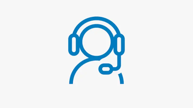 Stilisierte Darstellung eines Service Center Mitarbeiters mit einem Headset