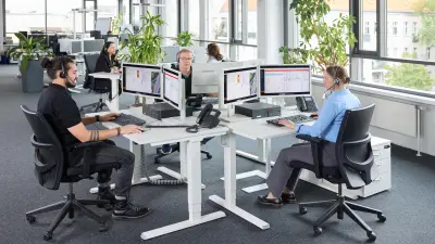 Blick in das Service Center von Bosch Service Solutions