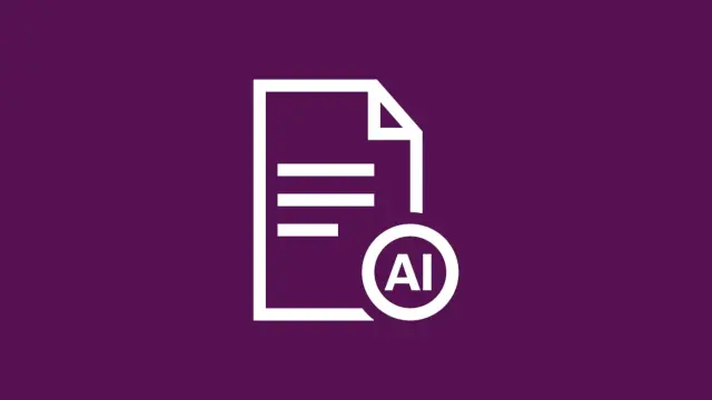 Icon von Bots in weiß auf lila Hintergrund